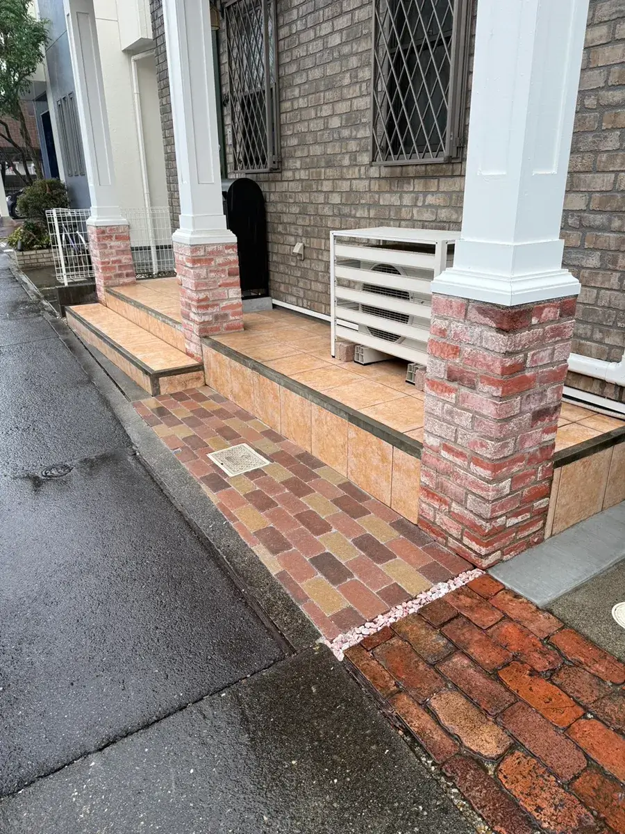外構レンガタイル張り替え工事施工例