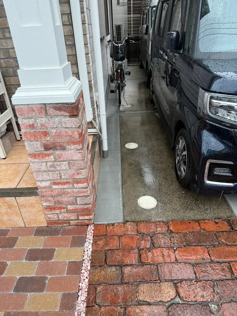 外構レンガ張り替え工事施工例