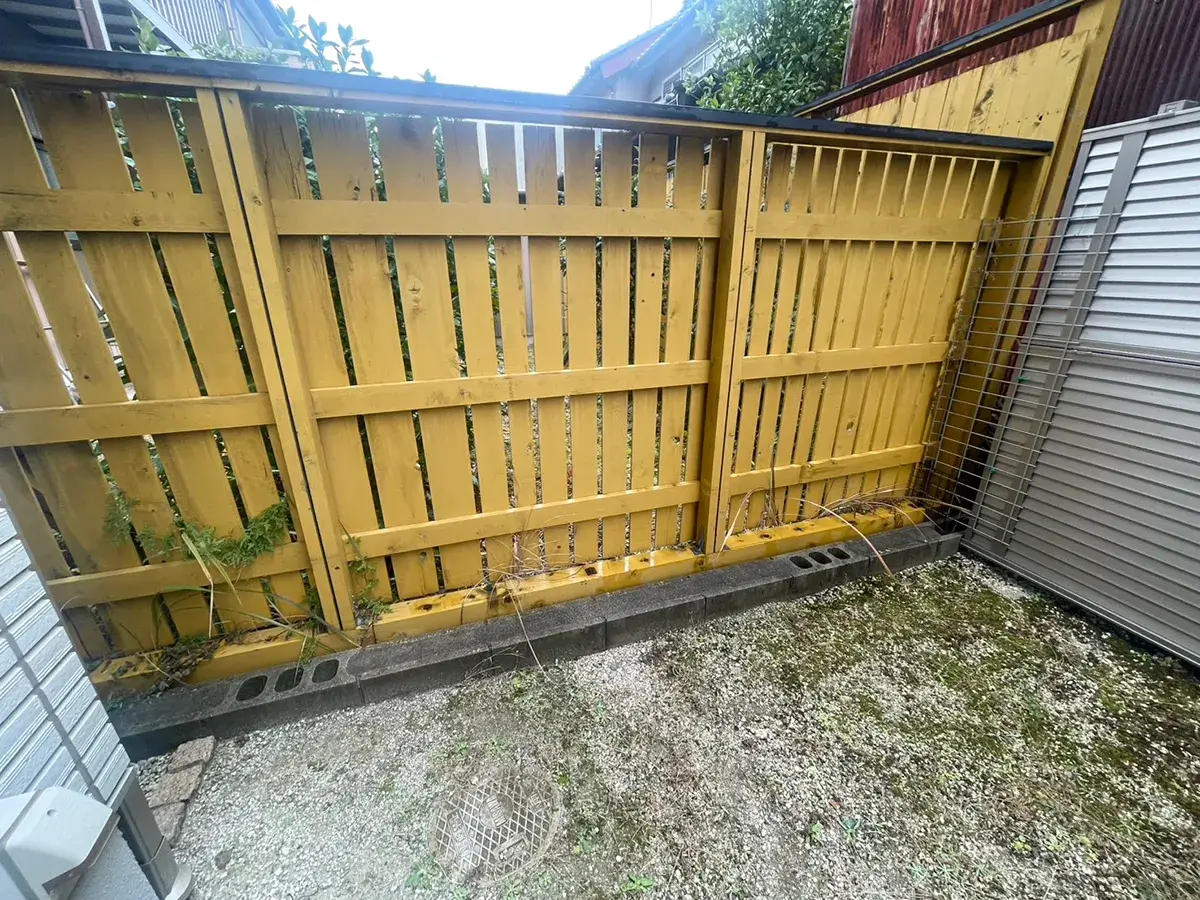 庭リフォーム工事施工前