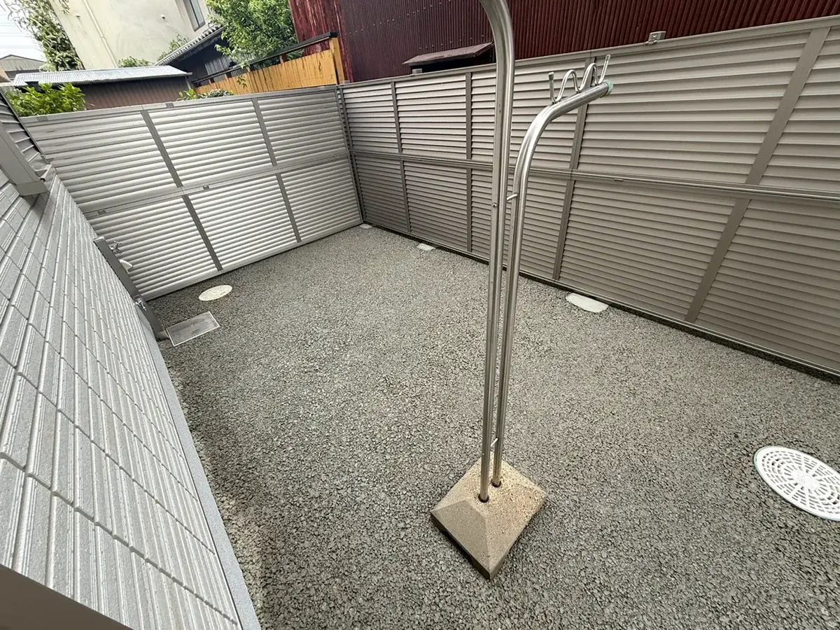 透水性コンクリート工事＆フェンス工事リフォーム施工例