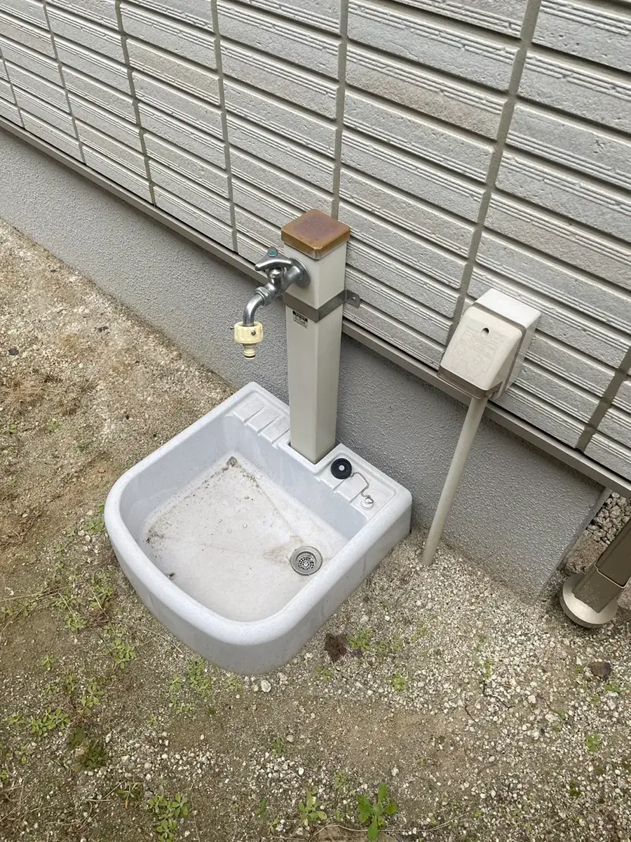 立水栓取り替え工事施工前