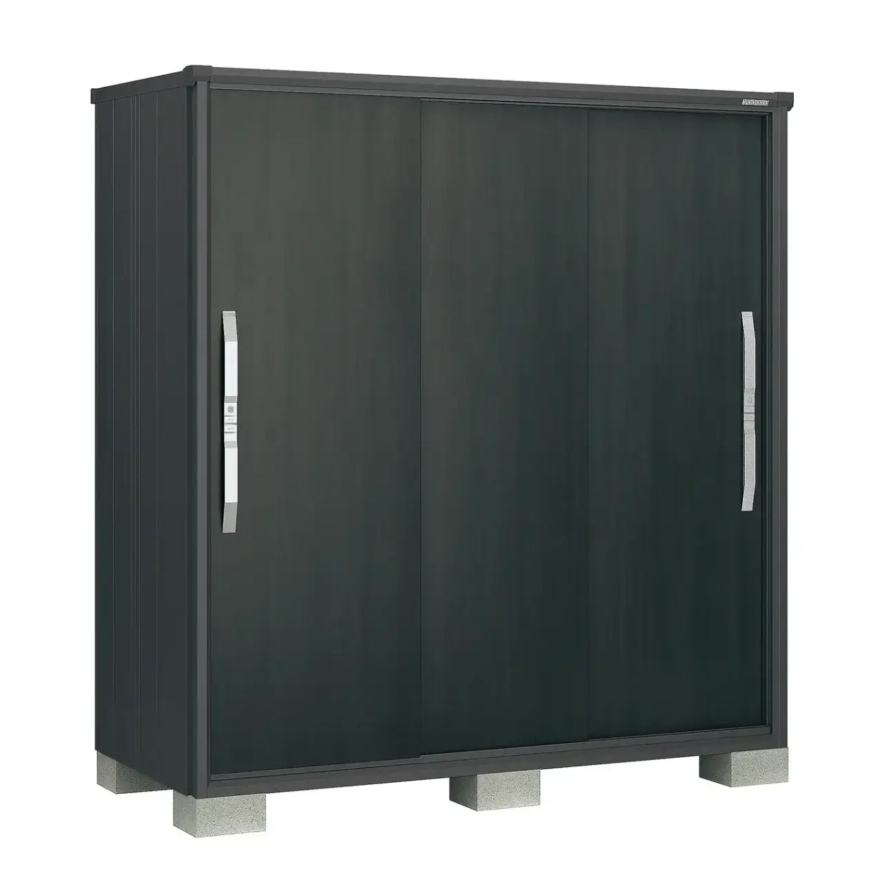 ヨド物置ブラックエスモ／扉カラー：ウッディエボニー