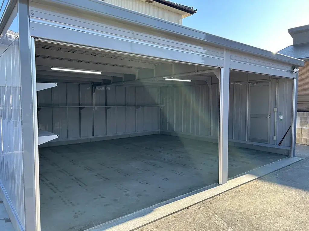 ガーテリア2台用ガレージ施工例