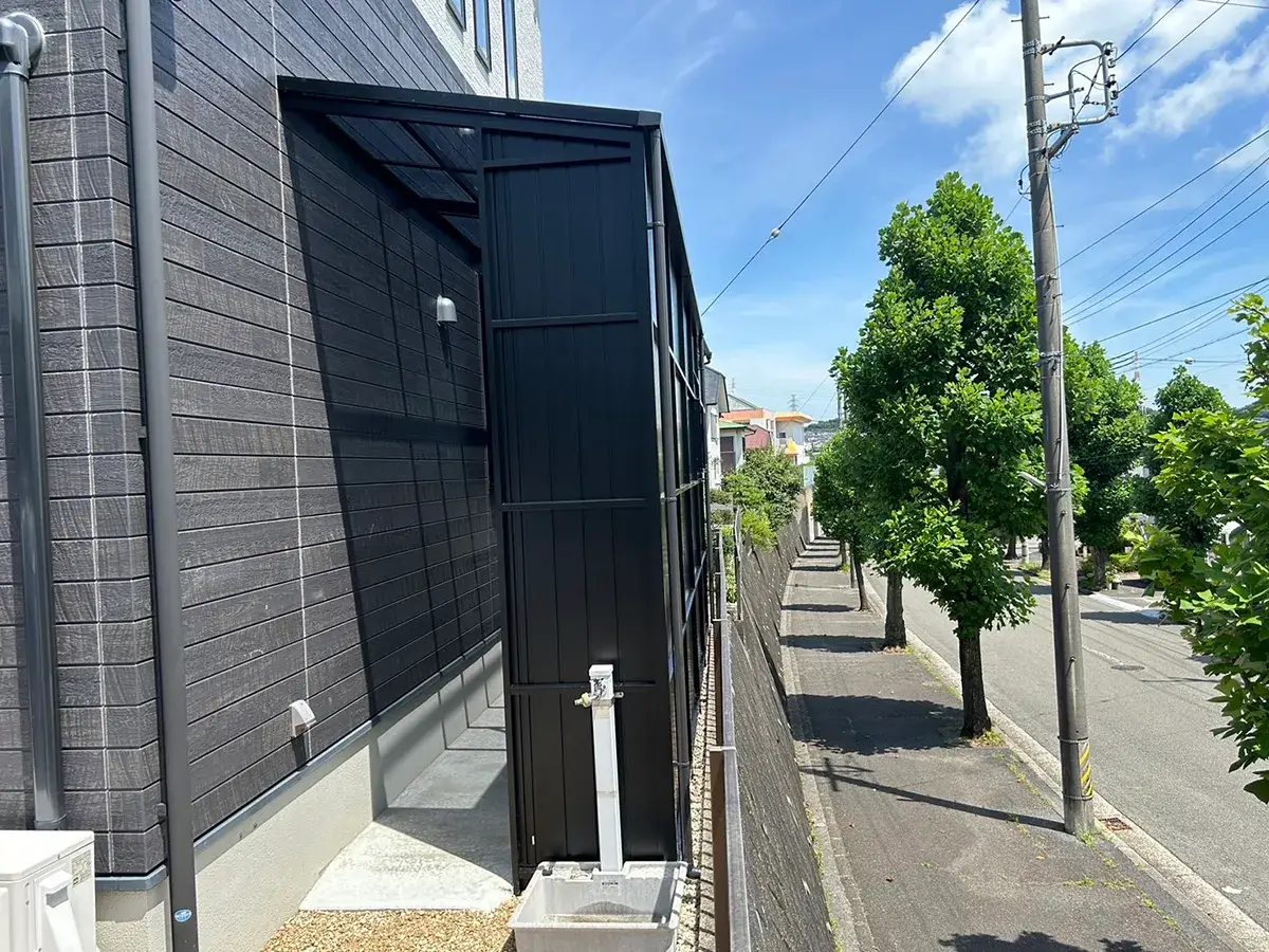 ガーテリアストックヤード&立水栓工事施工例