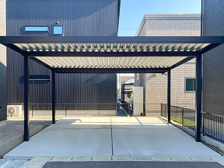 ガーテリア折半カーポート施工例