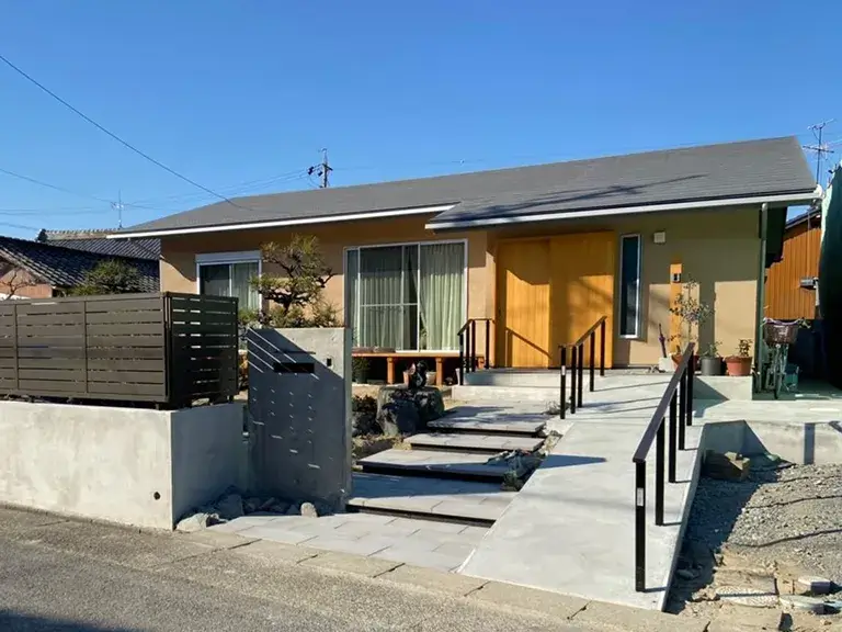 ガーテリア玄関アプローチスロープ工事