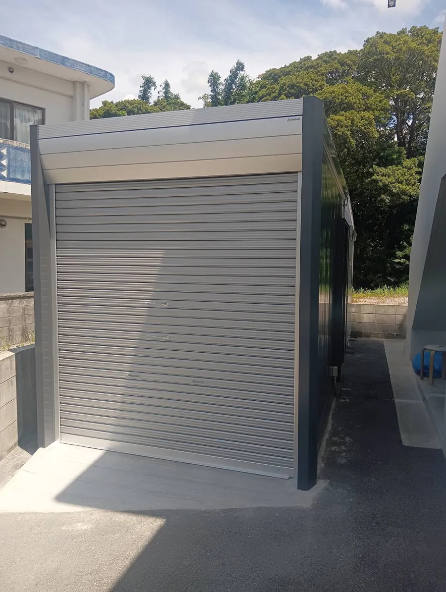 ガーテリア稲葉製作所アルシアフィットバイクガレージ工事施工例