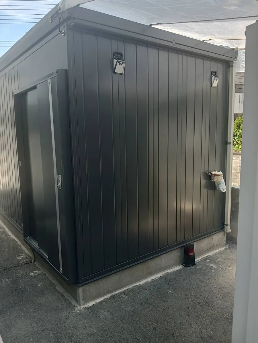 ガーテリア稲葉製作所バイクガレージ工事施工例