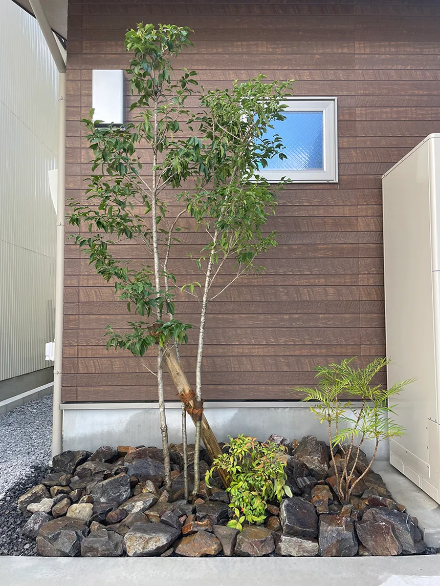 ガーテリア新築外構植栽工事施工例