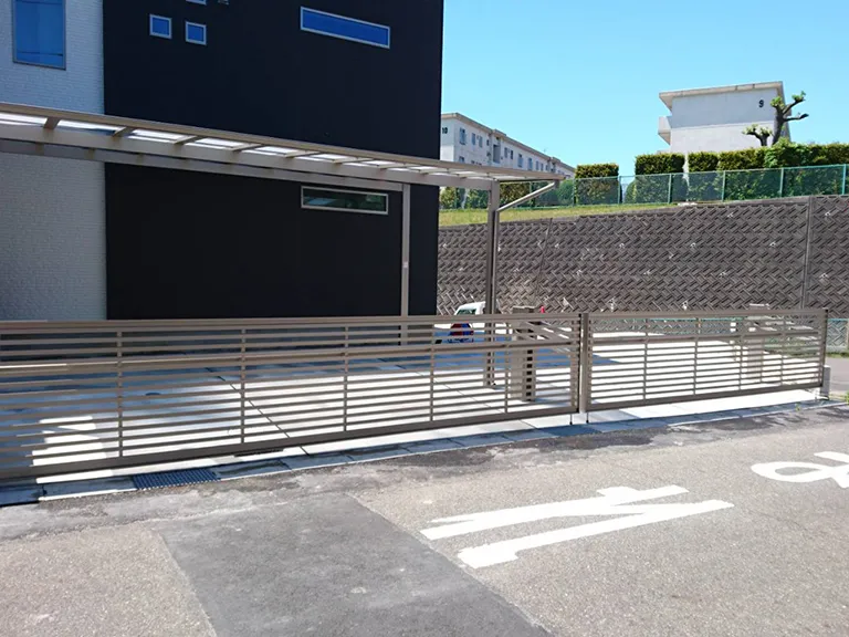 ガーテリア侵入対策駐車場ゲート施工例