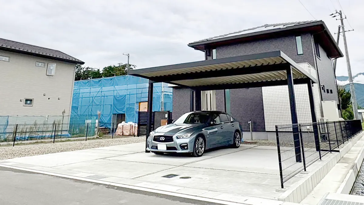 ガーテリアカーポートG1-R施工例