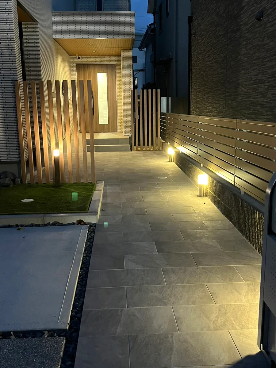 マンションタイルアプローチ工事施工例