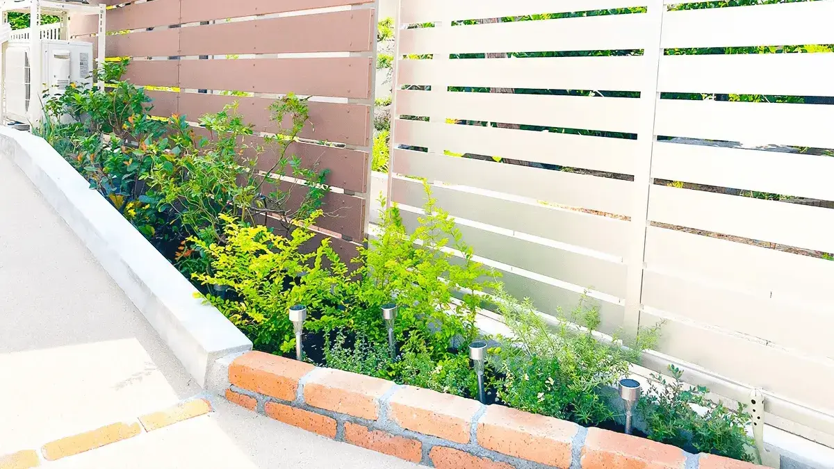 ガーテリア外構工事花壇施工例