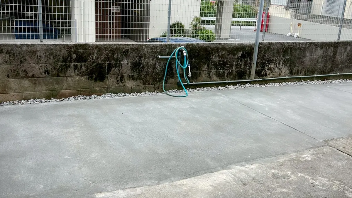 ガーテリア雑草対策コンクリート工事施工例