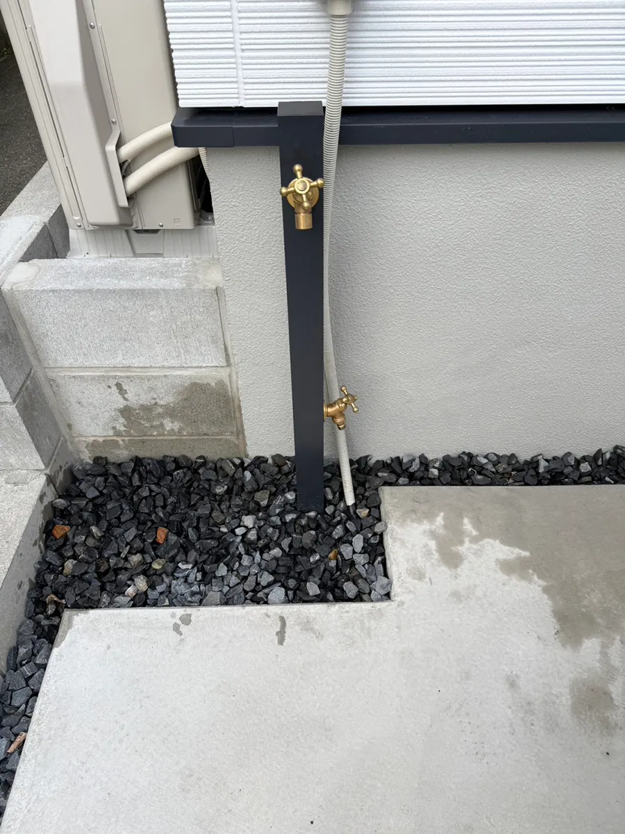 ガーテリア立水栓施工例