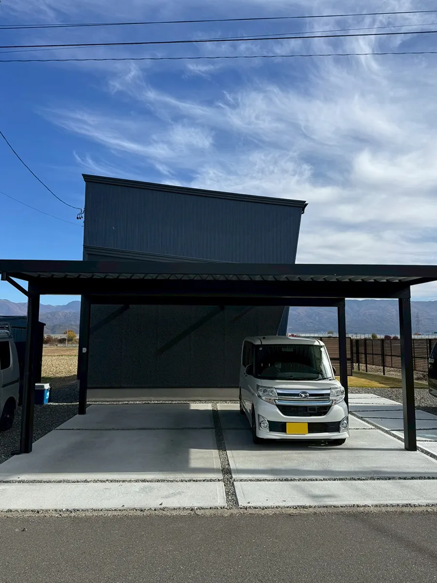 ガーテリア駐車場土間コンクリート工事施工例