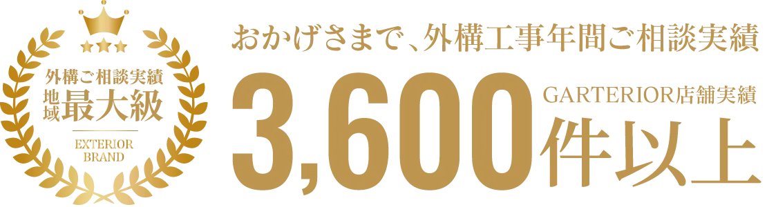 外構工事ご相談実績地域最大級